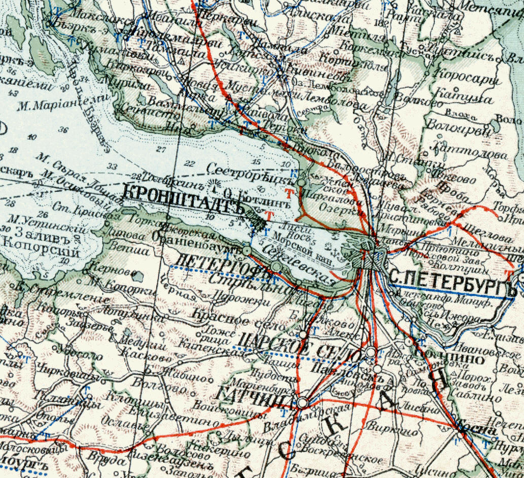 Санкт-Петербургский и Петергофский уезды, 1903 год